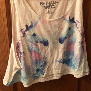 Unicorn crop top 🦄